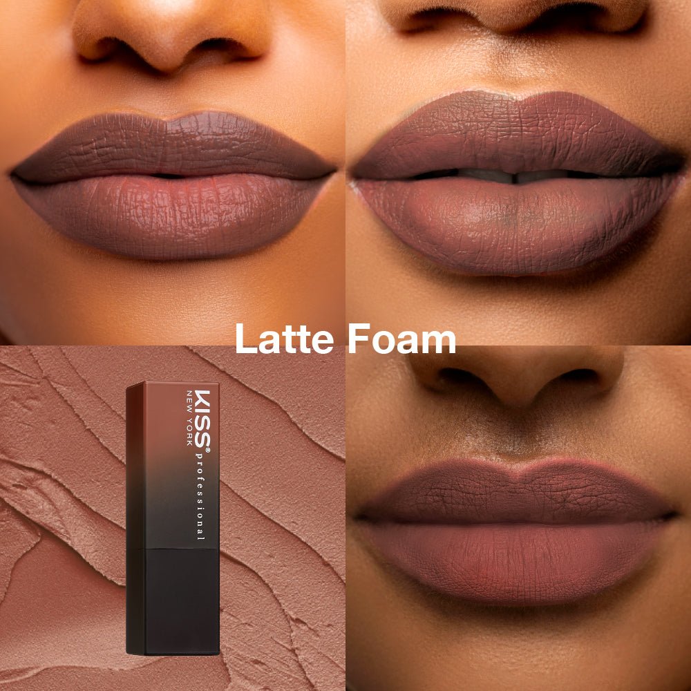 KISS NEW YORK PROFESSIONAL – Richly Pigmented Satin Lipstick | All - Day Wear & Comfort | Shades 1–12 - Beauty Exchange Beauty Supply