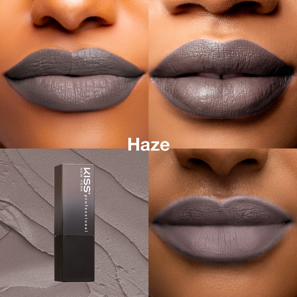 KISS NEW YORK PROFESSIONAL – Richly Pigmented Satin Lipstick | All - Day Wear & Comfort | Shades 1–12 - Beauty Exchange Beauty Supply