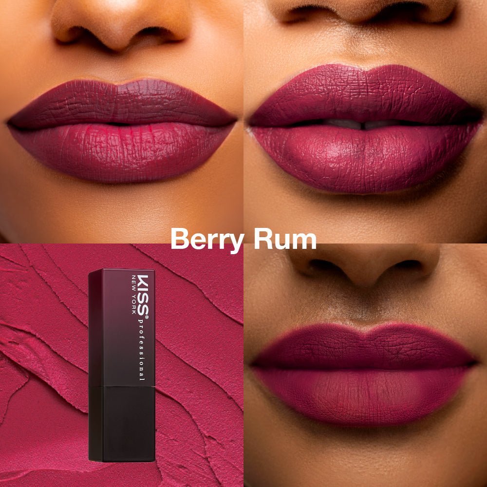 KISS NEW YORK PROFESSIONAL – Richly Pigmented Satin Lipstick | All - Day Wear & Comfort | Shades 1–12 - Beauty Exchange Beauty Supply