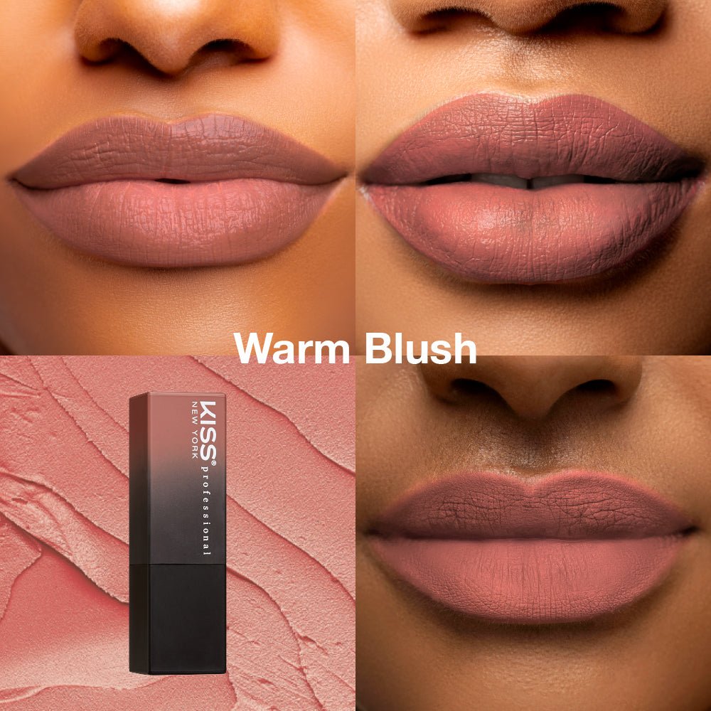 KISS NEW YORK PROFESSIONAL – Richly Pigmented Satin Lipstick | All - Day Wear & Comfort | Shades 1–12 - Beauty Exchange Beauty Supply