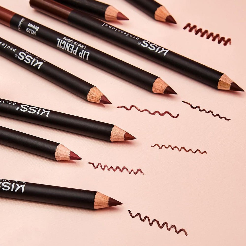 KISS NEW YORK PROFESSIONAL – Silky Smooth Lip Pencil Liner | Rich Pigment + Long - Lasting + Water - Resistant | Shades 01–20 - Beauty Exchange Beauty Supply
