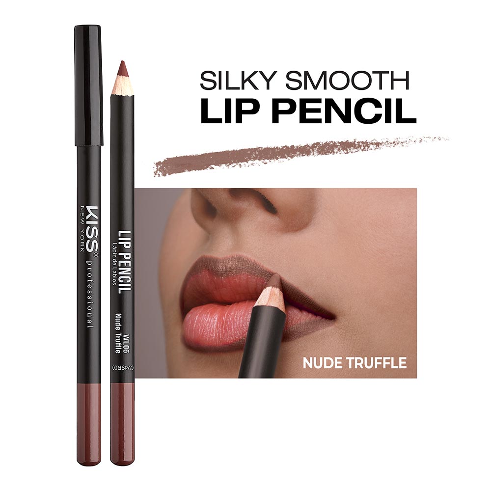 KISS NEW YORK PROFESSIONAL – Silky Smooth Lip Pencil Liner | Rich Pigment + Long - Lasting + Water - Resistant | Shades 01–20 - Beauty Exchange Beauty Supply