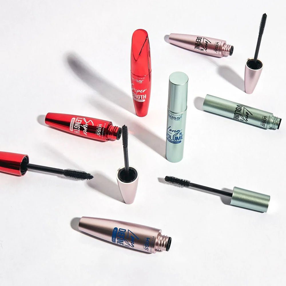 KISS NEW YORK PROFESSIONAL – Super Length Mascara | Length + Definition | 05 Washable & 06 Waterproof - Beauty Exchange Beauty Supply