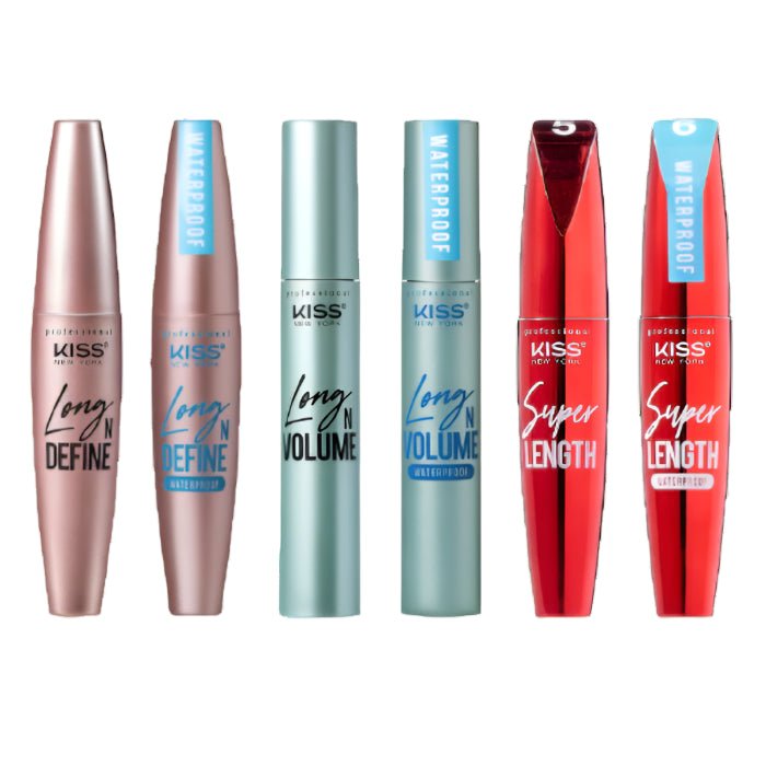 KISS NEW YORK PROFESSIONAL – Super Length Mascara | Length + Definition | 05 Washable & 06 Waterproof - Beauty Exchange Beauty Supply