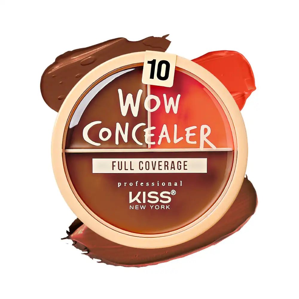 KISS NEW YORK PROFESSIONAL – Wow Concealer | Tri Color | Full Coverage | Shades 05–10 - Beauty Exchange Beauty Supply