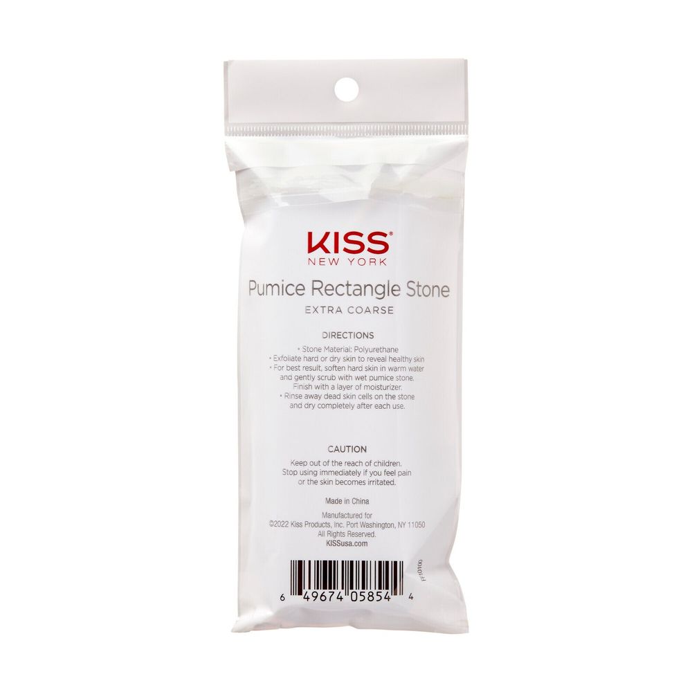 Kiss New York Pumice Stone Rectangle Extra Coarse - Beauty Exchange Beauty Supply