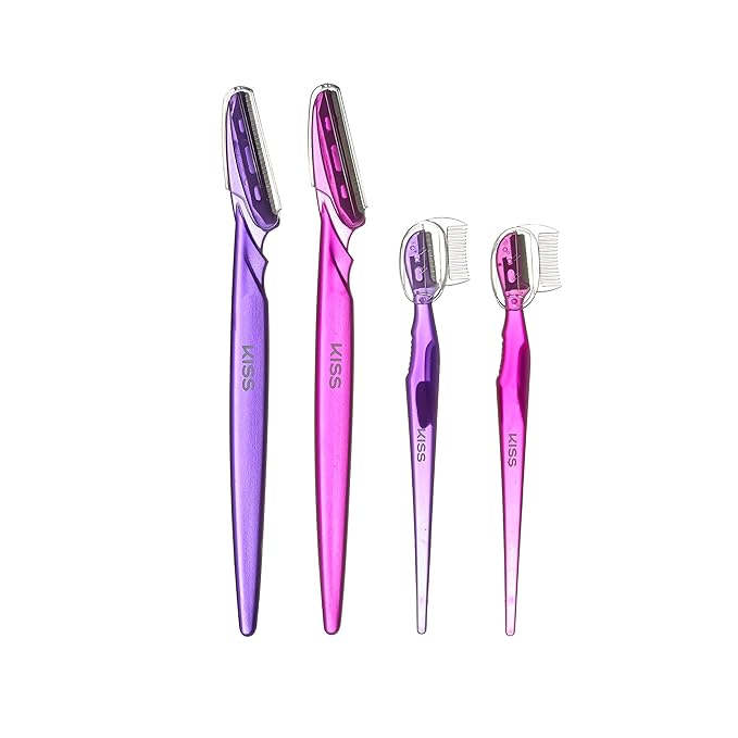 KISS NEW YORK Shape & Trim Multi Brow Trimmer โ Eyebrow Razor & Facial Exfoliating Dermaplaning Tool - Beauty Exchange Beauty Supply