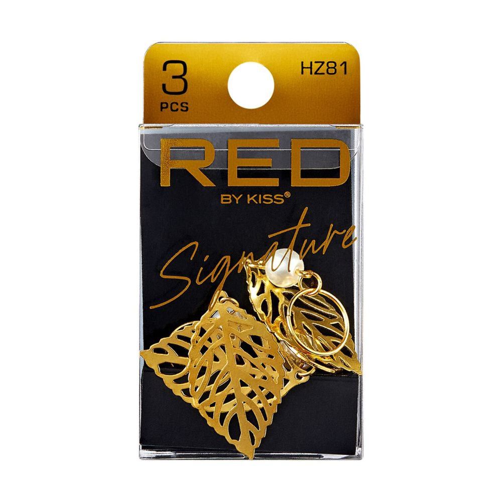 KISS - Red Braid Charm Signature Hoop - Beauty Exchange Beauty Supply