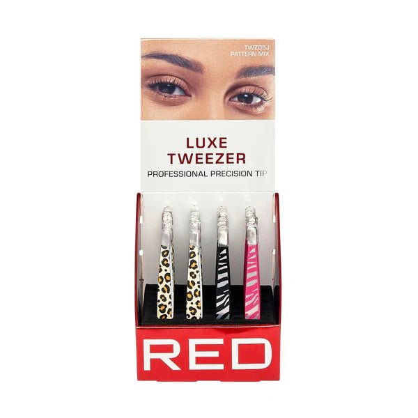 KISS Red Luxe Tweezer – 1pc - Beauty Exchange Beauty Supply