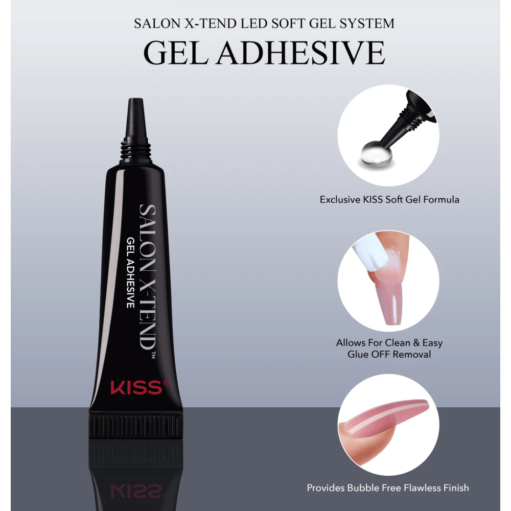 KISS Salon X - tend Soft Gel Adhesive – 10ml - Beauty Exchange Beauty Supply