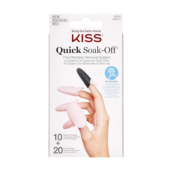 KISS Soak Off Remover Caps – Reusable Nail Caps - Beauty Exchange Beauty Supply