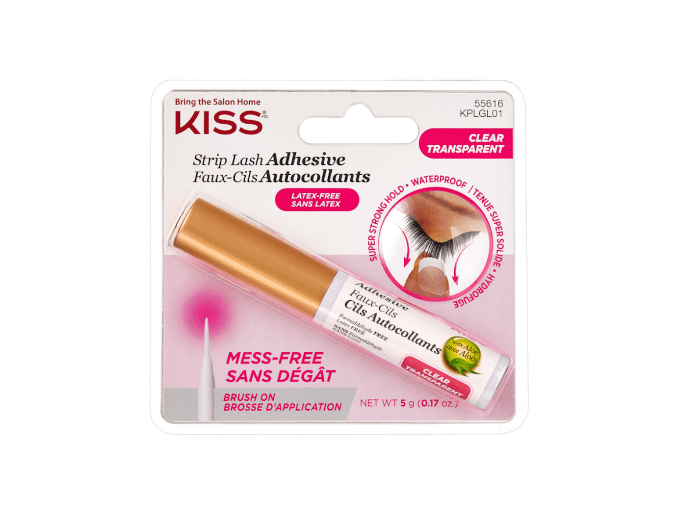 Kiss Strip Lash Adhesive – Clear - Beauty Exchange Beauty Supply