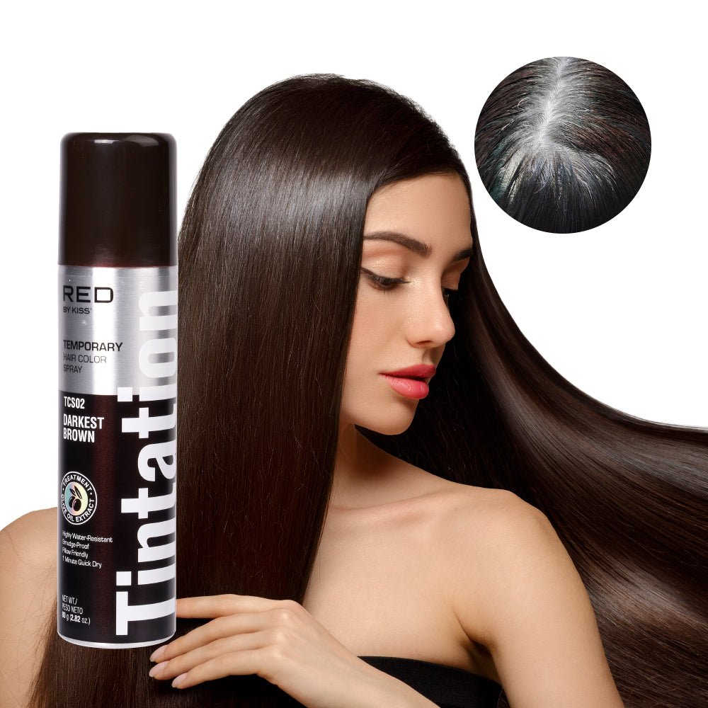 Kiss Tintation Temporary Hair Color Root Touch Up Spray – 2.8oz - Beauty Exchange Beauty Supply