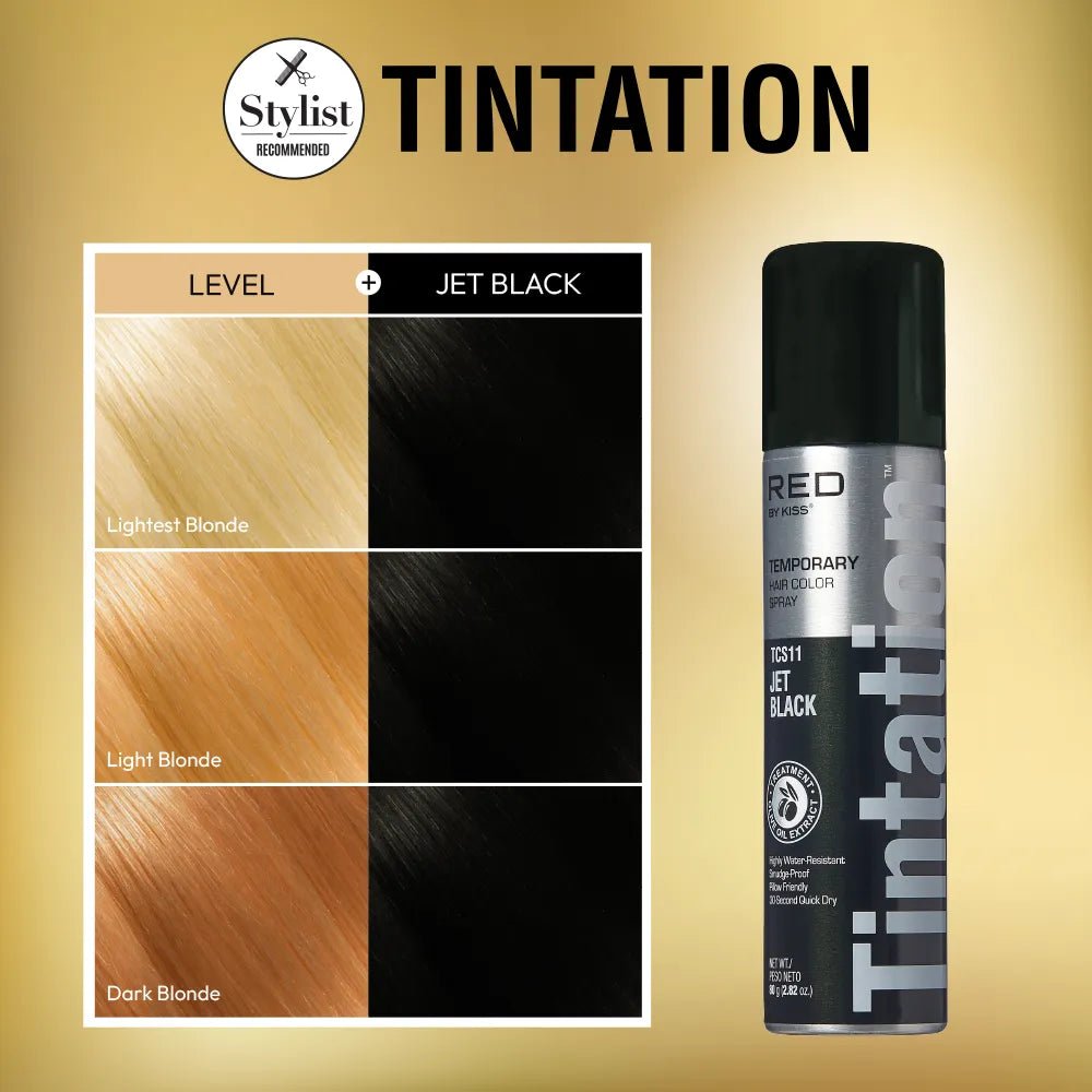 Kiss Tintation Temporary Hair Color Root Touch Up Spray – 2.8oz - Beauty Exchange Beauty Supply