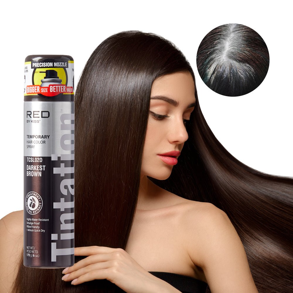 Kiss Tintation Temporary Hair Color Root Touch Up Spray – L - Beauty Exchange Beauty Supply