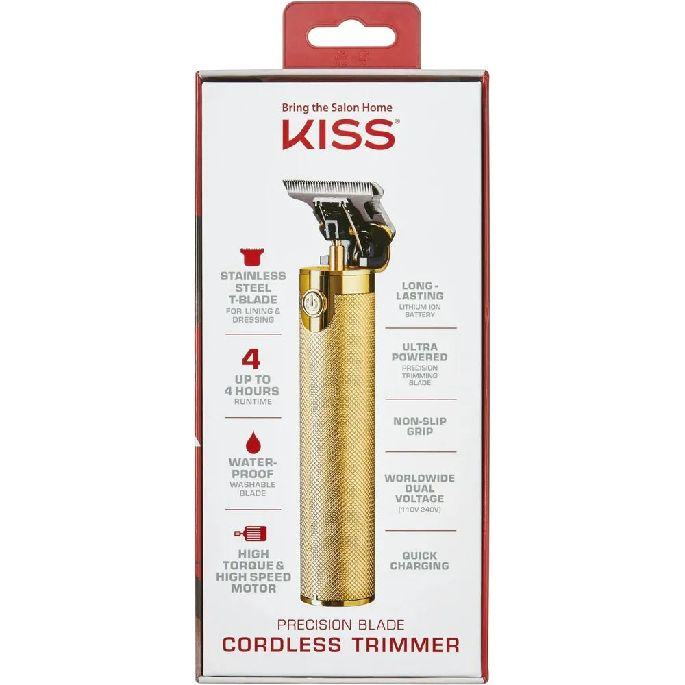 KISS USA Precision Blade Cordless USB Hair Trimmer Clipper – 8 - Piece Set, Waterproof & Rechargeable for Men - Beauty Exchange Beauty Supply