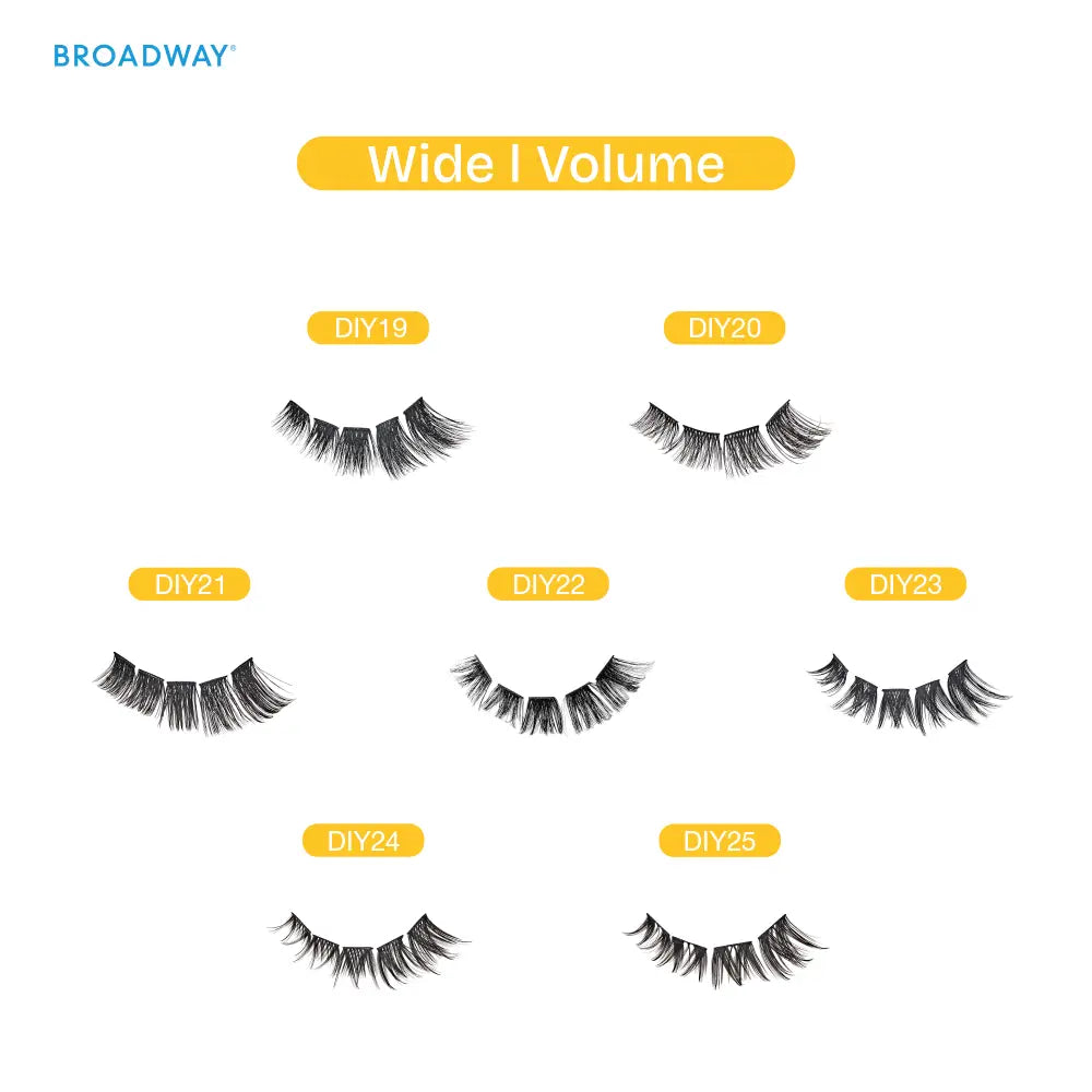 Broadway Volume DIY Cluster Lashes – Bold (56–84pcs)