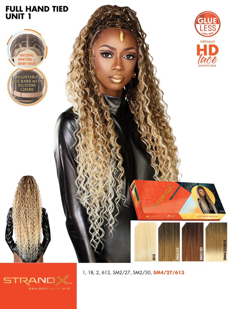 Sensationnel Strand X Braided Full Hand-Tied Lace Wig - Unit 1