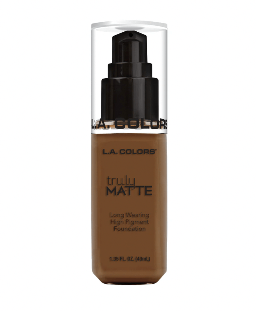 L.A. Colors Truly Matte Foundation – Flawless Matte Finish Multiple Shades - Beauty Exchange Beauty Supply