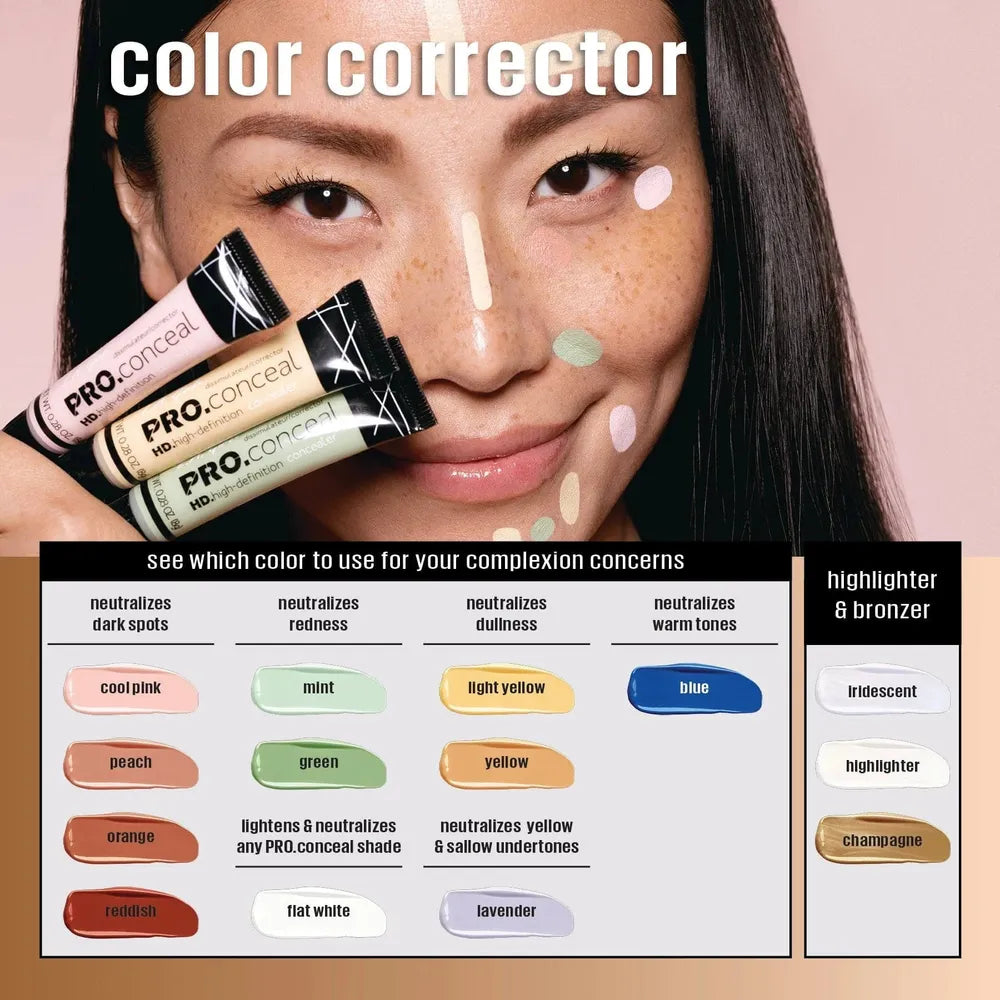 L.A. Girl HD Pro Corrector & Highlighter – Color Correct & Highlighter | Multiple Shades - Beauty Exchange Beauty Supply