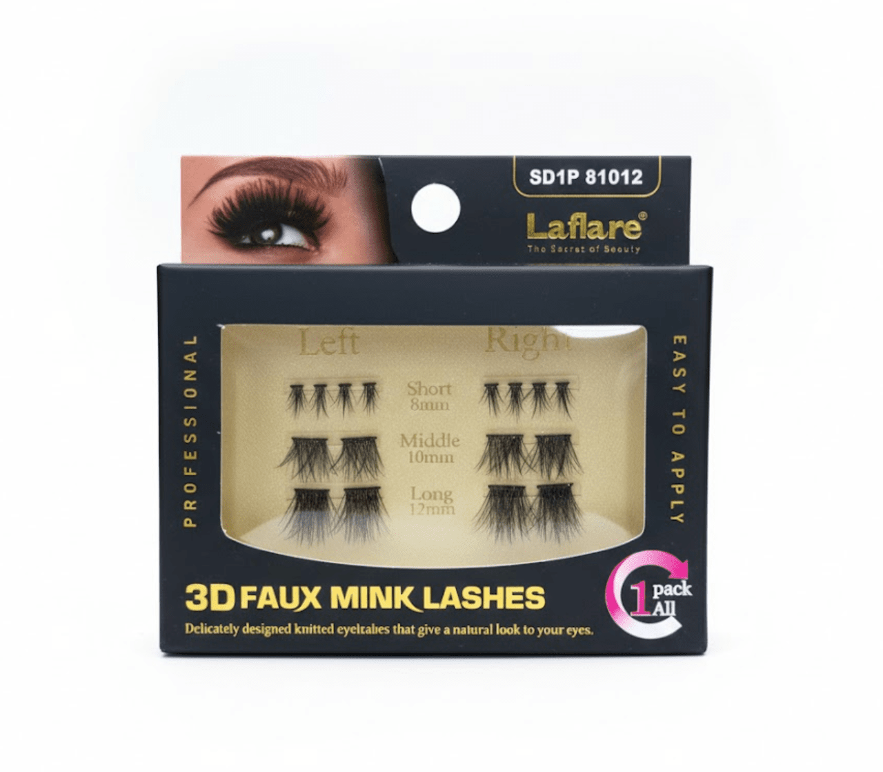 Laflare 3D Faux Mink Lashes – 1 Pack - Beauty Exchange Beauty Supply