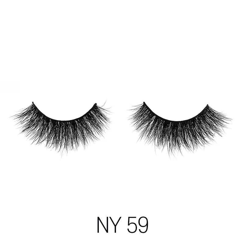 Laflare 3D Mink Lashes – Styles 41 to 70 | 100% Real Mink Hair, Soft Volume, Multi - Dimensional Glam, Reusable Luxury Lashes - Beauty Exchange Beauty Supply