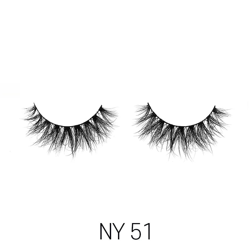 Laflare 3D Mink Lashes – Styles 41 to 70 | 100% Real Mink Hair, Soft Volume, Multi - Dimensional Glam, Reusable Luxury Lashes - Beauty Exchange Beauty Supply