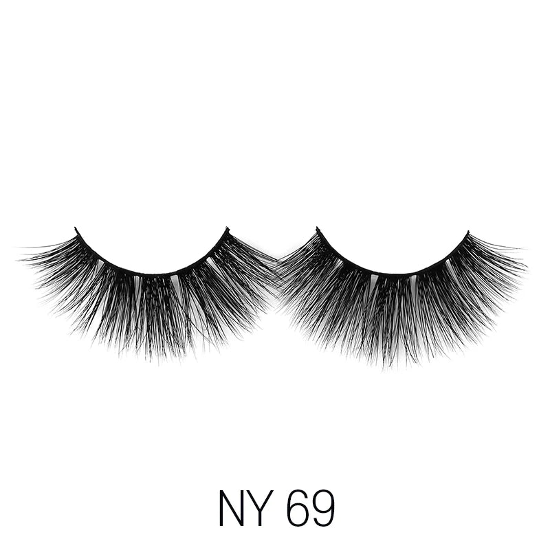 Laflare 3D Mink Lashes – Styles 41 to 70 | 100% Real Mink Hair, Soft Volume, Multi - Dimensional Glam, Reusable Luxury Lashes - Beauty Exchange Beauty Supply