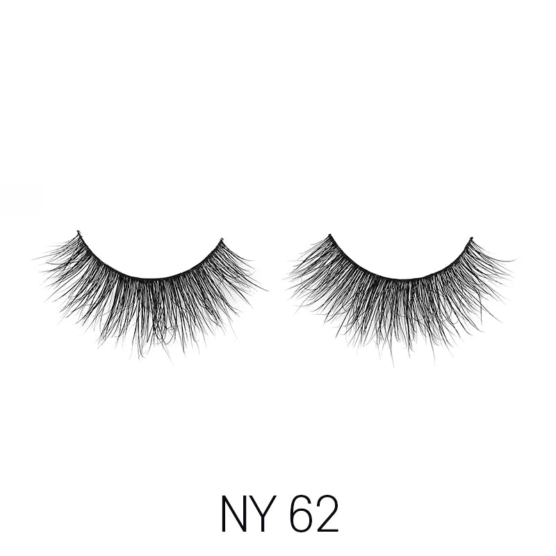 Laflare 3D Mink Lashes – Styles 41 to 70 | 100% Real Mink Hair, Soft Volume, Multi - Dimensional Glam, Reusable Luxury Lashes - Beauty Exchange Beauty Supply