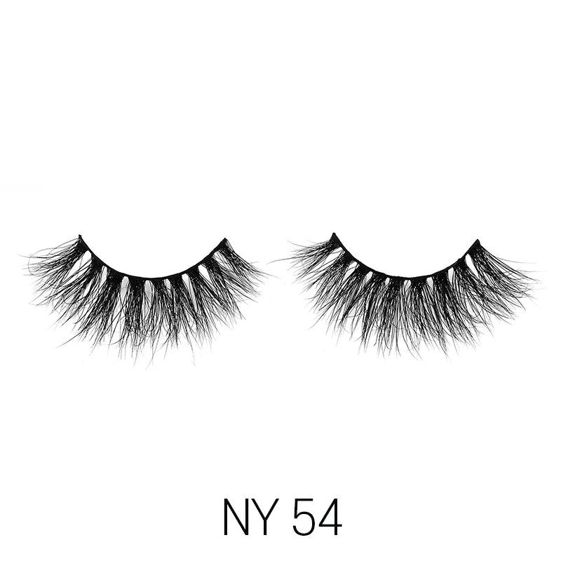 Laflare 3D Mink Lashes – Styles 41 to 70 | 100% Real Mink Hair, Soft Volume, Multi - Dimensional Glam, Reusable Luxury Lashes - Beauty Exchange Beauty Supply