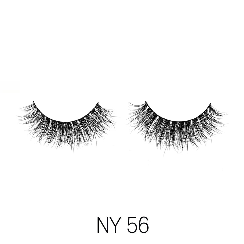 Laflare 3D Mink Lashes – Styles 41 to 70 | 100% Real Mink Hair, Soft Volume, Multi - Dimensional Glam, Reusable Luxury Lashes - Beauty Exchange Beauty Supply