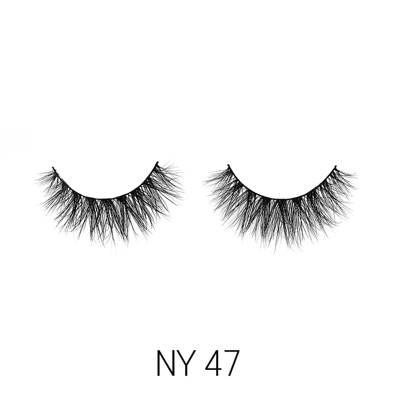 Laflare 3D Mink Lashes – Styles 41 to 70 | 100% Real Mink Hair, Soft Volume, Multi - Dimensional Glam, Reusable Luxury Lashes - Beauty Exchange Beauty Supply