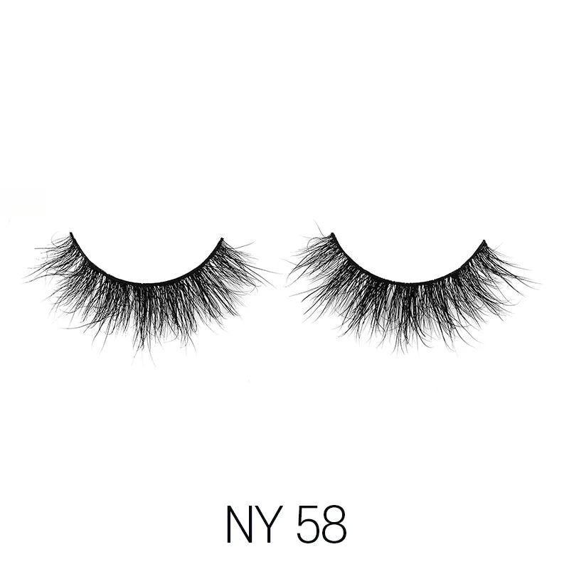 Laflare 3D Mink Lashes – Styles 41 to 70 | 100% Real Mink Hair, Soft Volume, Multi - Dimensional Glam, Reusable Luxury Lashes - Beauty Exchange Beauty Supply