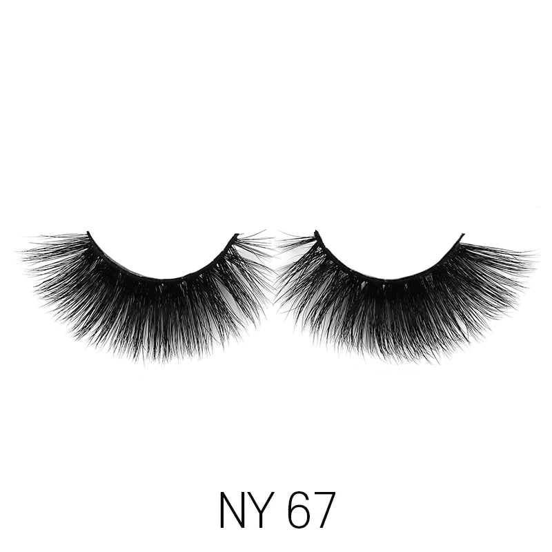 Laflare 3D Mink Lashes – Styles 41 to 70 | 100% Real Mink Hair, Soft Volume, Multi - Dimensional Glam, Reusable Luxury Lashes - Beauty Exchange Beauty Supply