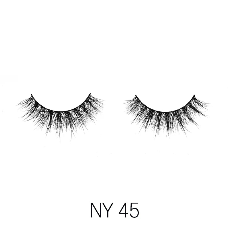 Laflare 3D Mink Lashes – Styles 41 to 70 | 100% Real Mink Hair, Soft Volume, Multi - Dimensional Glam, Reusable Luxury Lashes - Beauty Exchange Beauty Supply