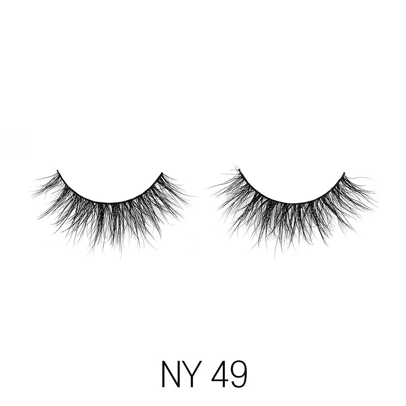 Laflare 3D Mink Lashes – Styles 41 to 70 | 100% Real Mink Hair, Soft Volume, Multi - Dimensional Glam, Reusable Luxury Lashes - Beauty Exchange Beauty Supply