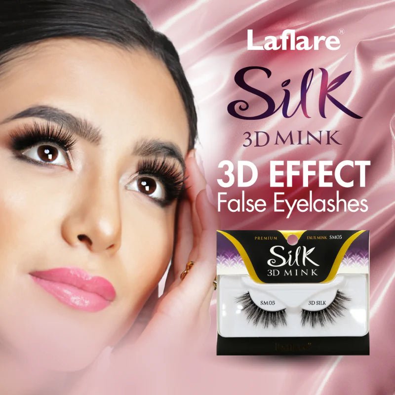 Laflare 3D Silk Mink Lashes – Styles 1 to 24 | Faux Mink, Soft 3D Volume, Lightweight & Reusable False Eyelashes - Beauty Exchange Beauty Supply