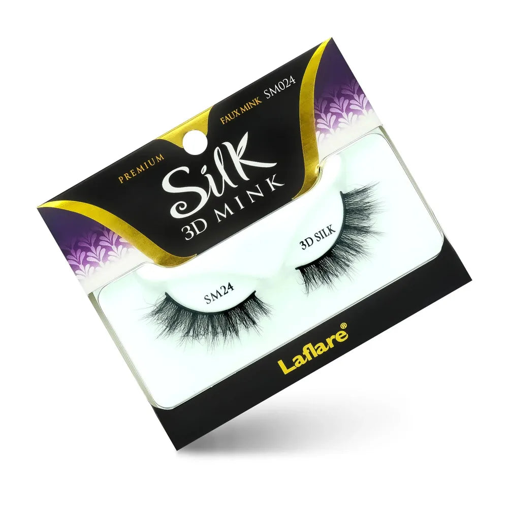 Laflare 3D Silk Mink Lashes – Styles 1 to 24 | Faux Mink, Soft 3D Volume, Lightweight & Reusable False Eyelashes - Beauty Exchange Beauty Supply