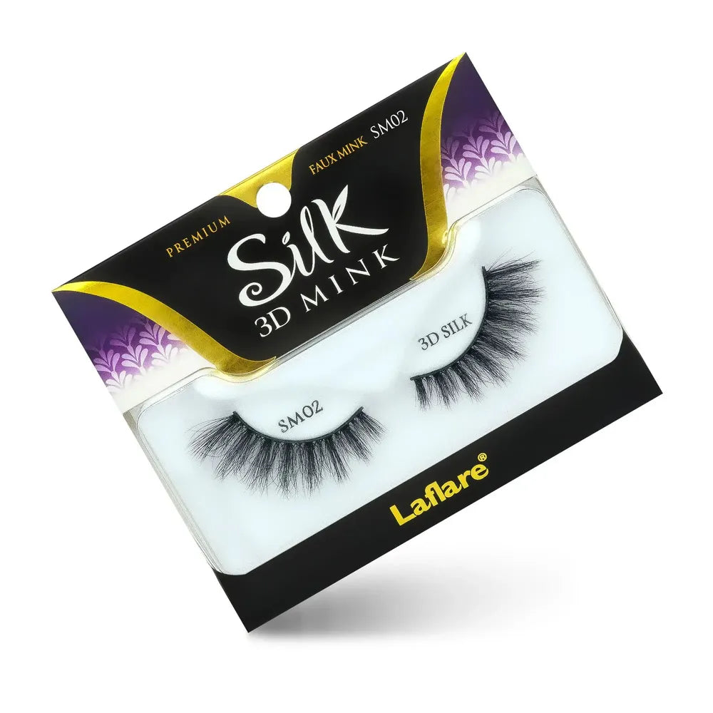 Laflare 3D Silk Mink Lashes – Styles 1 to 24 | Faux Mink, Soft 3D Volume, Lightweight & Reusable False Eyelashes - Beauty Exchange Beauty Supply