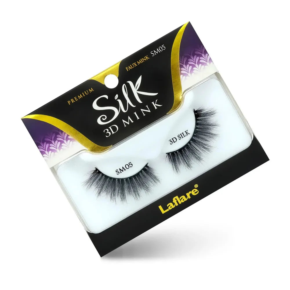 Laflare 3D Silk Mink Lashes – Styles 1 to 24 | Faux Mink, Soft 3D Volume, Lightweight & Reusable False Eyelashes - Beauty Exchange Beauty Supply