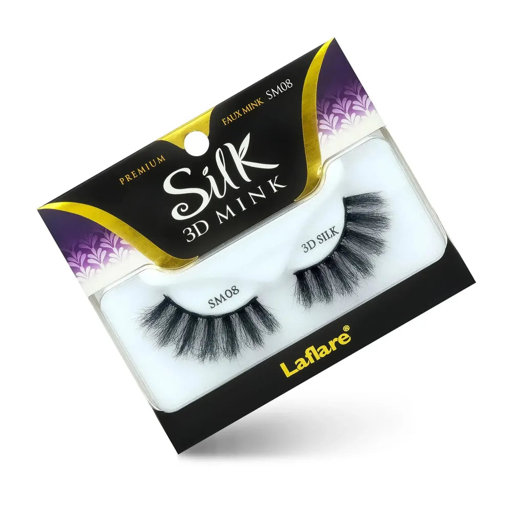 Laflare 3D Silk Mink Lashes – Styles 1 to 24 | Faux Mink, Soft 3D Volume, Lightweight & Reusable False Eyelashes - Beauty Exchange Beauty Supply