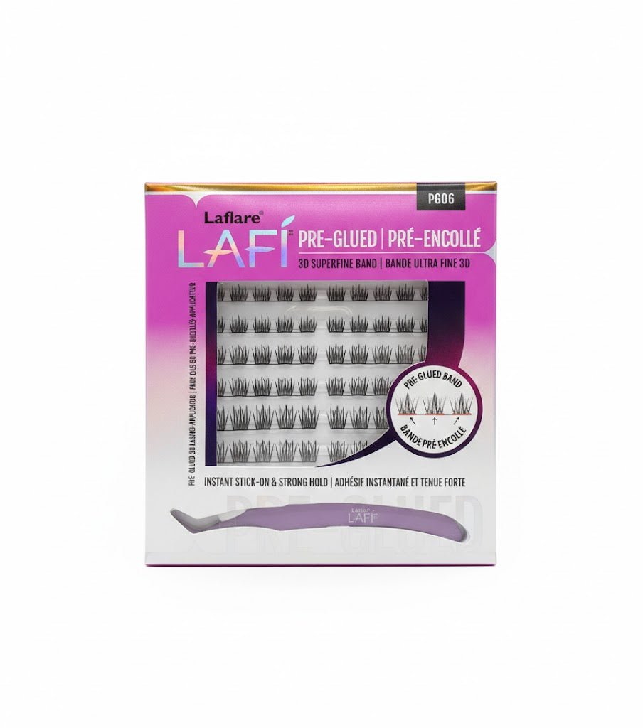 Laflare Lafi Pre Glued 3D Superfine Band Lashes - Beauty Exchange Beauty Supply