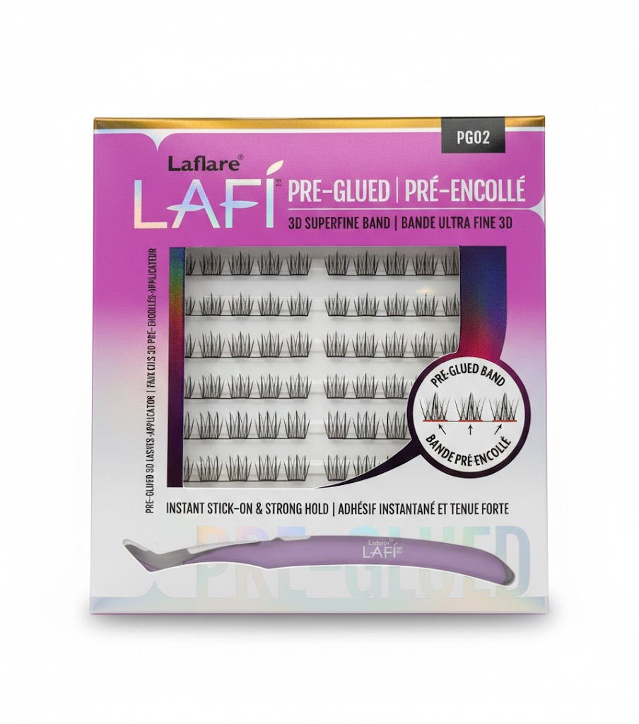Laflare Lafi Pre Glued 3D Superfine Band Lashes - Beauty Exchange Beauty Supply
