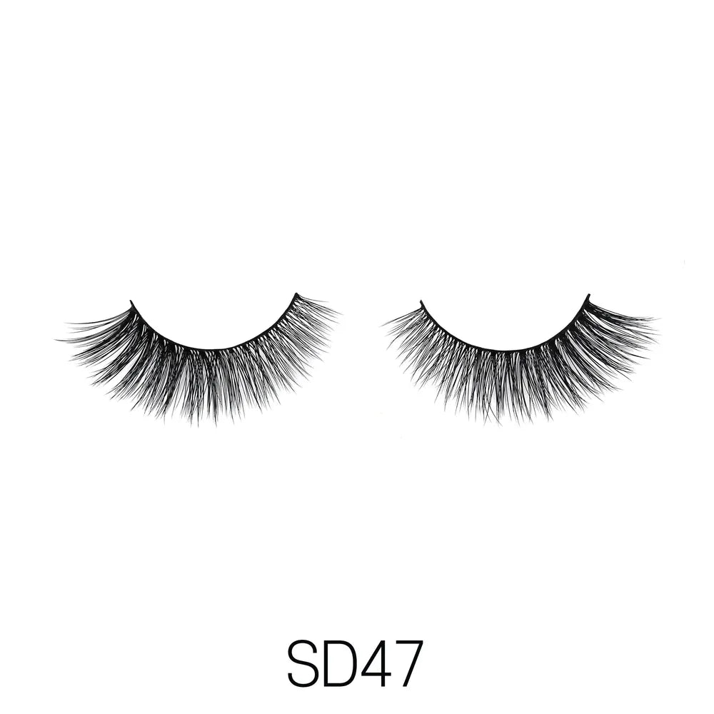 Laflare USA 3D Faux Mink Lashes 11 Variants – Styles 19 to 47 | 100% Premium Silk, Lightweight, Natural to Glam Finish, Reusable - Beauty Exchange Beauty Supply