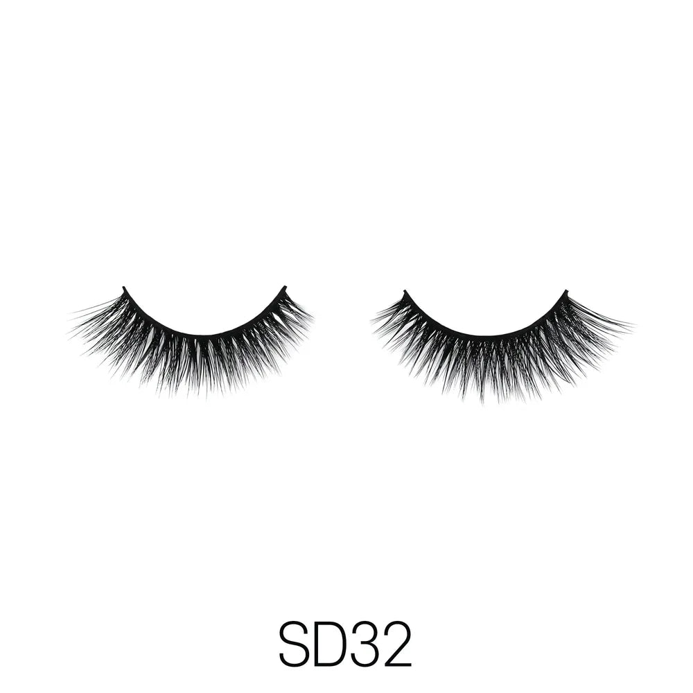 Laflare USA 3D Faux Mink Lashes 11 Variants – Styles 19 to 47 | 100% Premium Silk, Lightweight, Natural to Glam Finish, Reusable - Beauty Exchange Beauty Supply