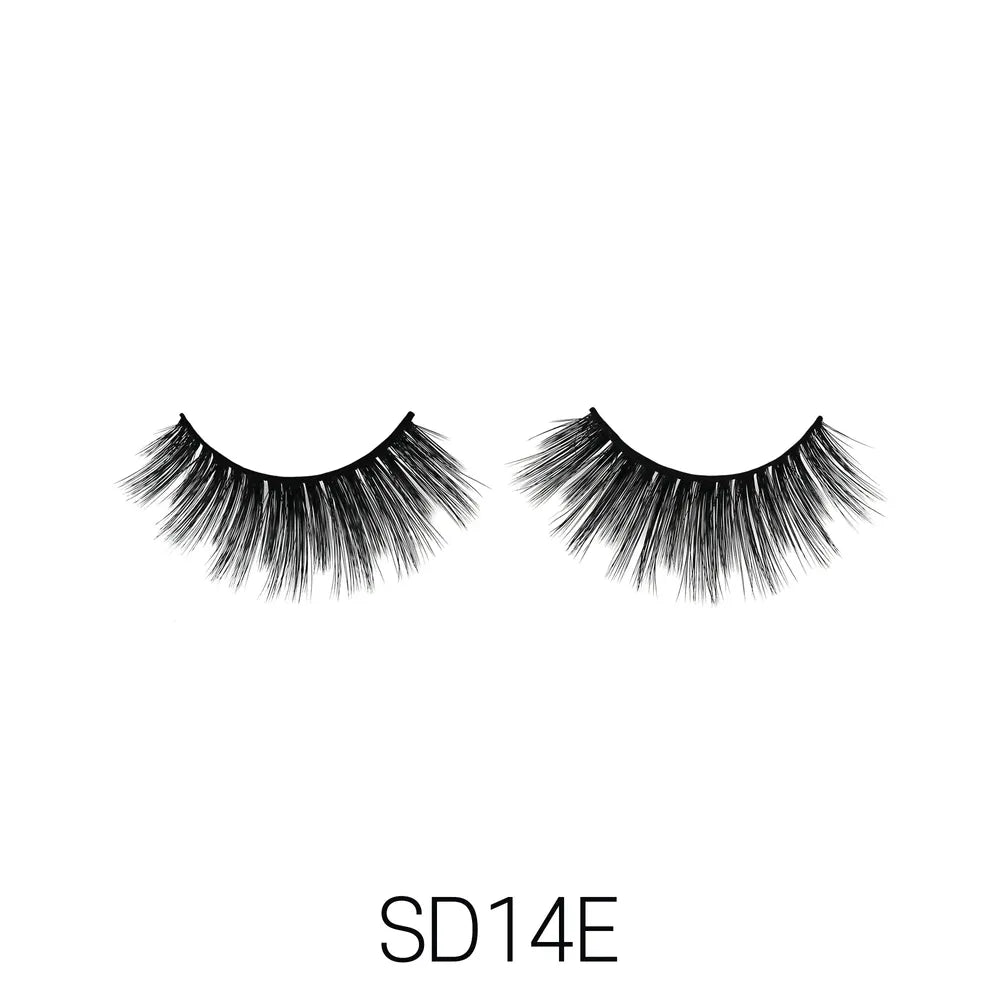 Laflare USA 3D Faux Mink Lashes – Styles 02, 03, 4B, 12, 13, 14D, 14E, 16, 31 | 100% Premium Silk, Lightweight & Reusable | Soft Glam Finish - Beauty Exchange Beauty Supply