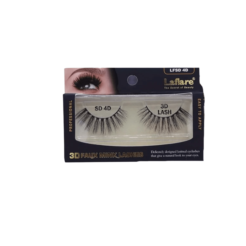 Laflare USA 3D Faux Mink Lashes – Styles 02, 03, 4B, 12, 13, 14D, 14E, 16, 31 | 100% Premium Silk, Lightweight & Reusable | Soft Glam Finish - Beauty Exchange Beauty Supply