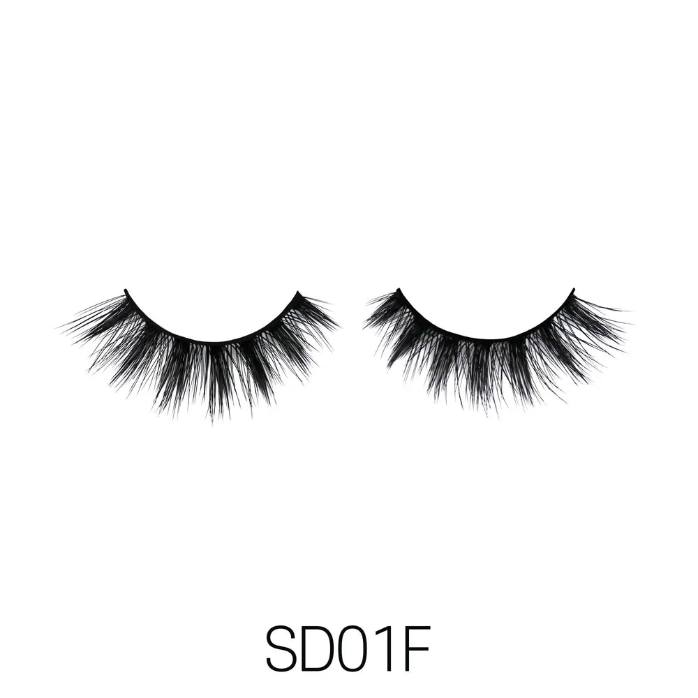 Laflare USA 3D Faux Mink Lashes – Styles 1A, 1B, 1D, 1E, 1F, 1G, 1H | 100% Premium Silk, Soft Volume, Lightweight & Reusable - Beauty Exchange Beauty Supply