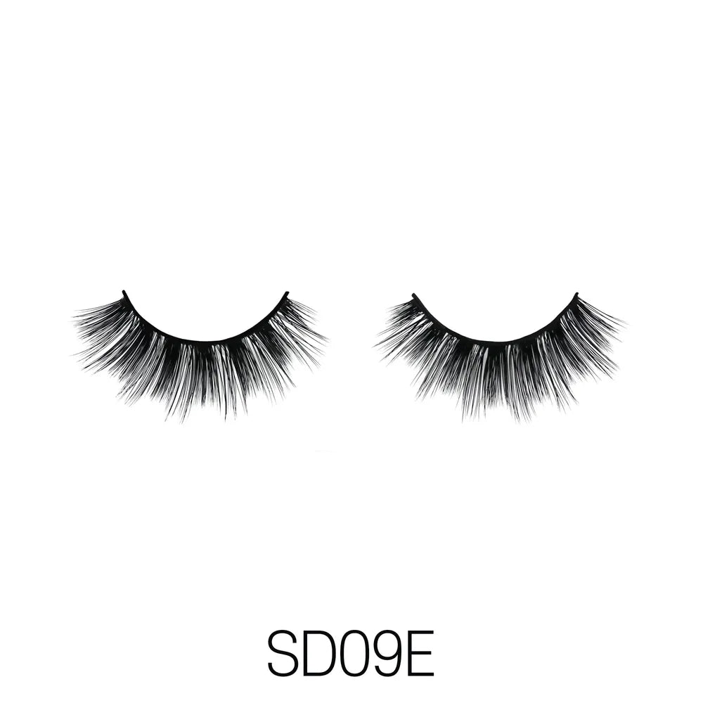 Laflare USA 3D Faux Mink Lashes – Styles 9A, 9B, 9C, 9E | 100% Premium Silk, Lightweight, Reusable - Beauty Exchange Beauty Supply