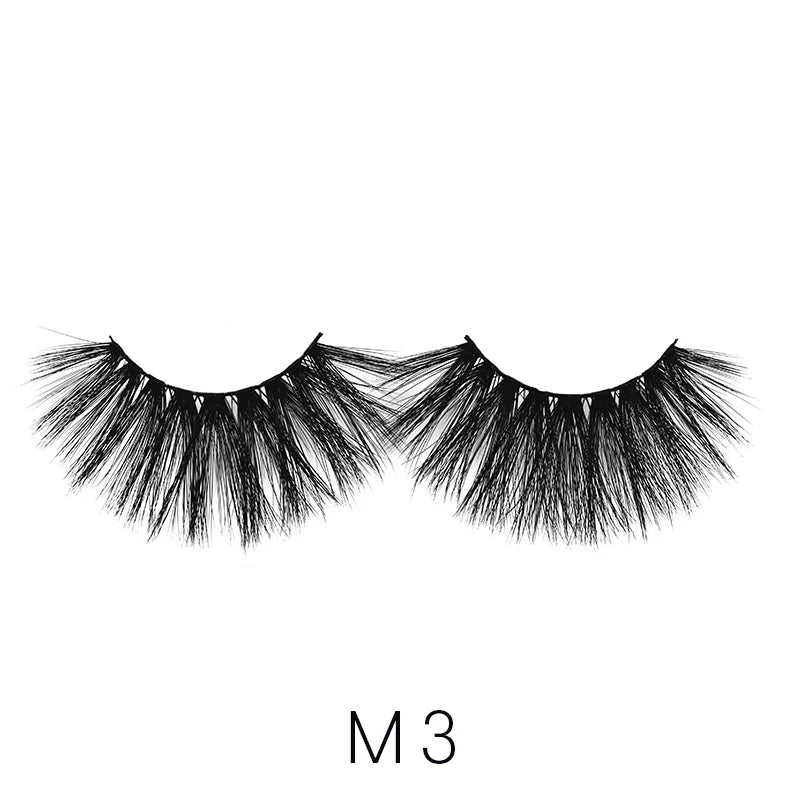 Laflare USA 3D Max Volume Lashes – Styles M2 to M9 | 25mm, 100% Premium Silk Faux Mink, Bold & Reusable - Beauty Exchange Beauty Supply